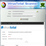 VirusTotal Scanner 1.5 screenshot